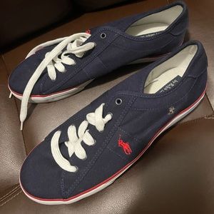 Blue Ralph Lauren Polo Canvass Sneakers NWOT
